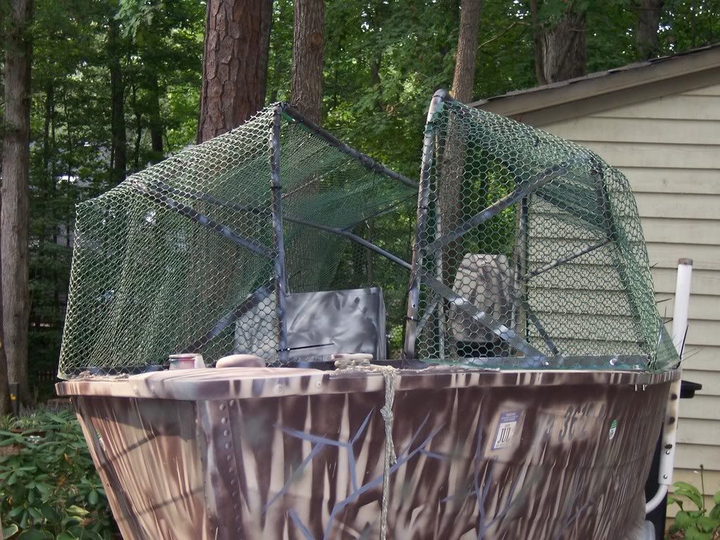 Easy Home Made Boat Blind(Finished!!- New pics!) : Waterfowl Boats