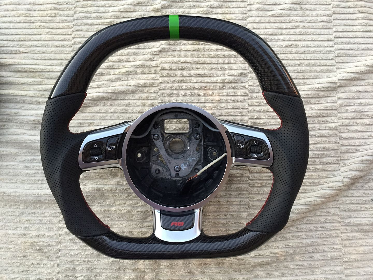 picked up a meaty cf flat top and bottom steering wheel picked up a meaty cf flat top and bottom steering wheel