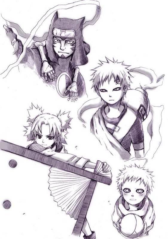 siblingsofsand1.jpg Gaara, Temari and Kankuro image by Monika_160