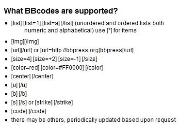 Supported BB Codes « WaterTribe Forums