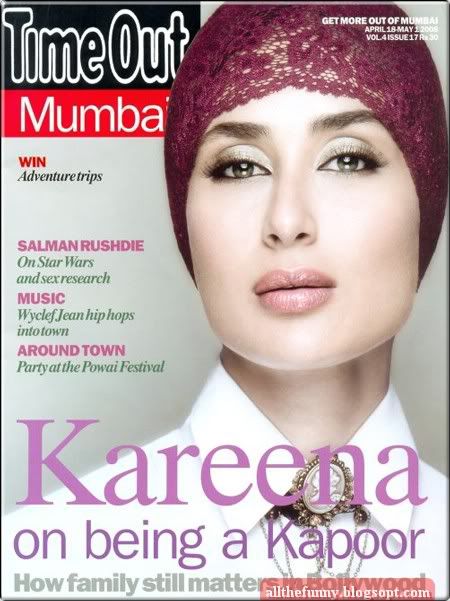 kareena kapoor on the cover of time out magazine