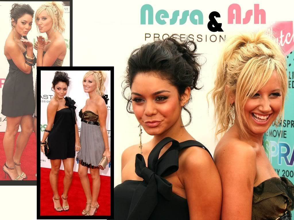 AshleyandVanessawallpaper1.jpg Ashley Tisdale and Vanessa Hudgens wallpaper 1 image by Miss-Killian
