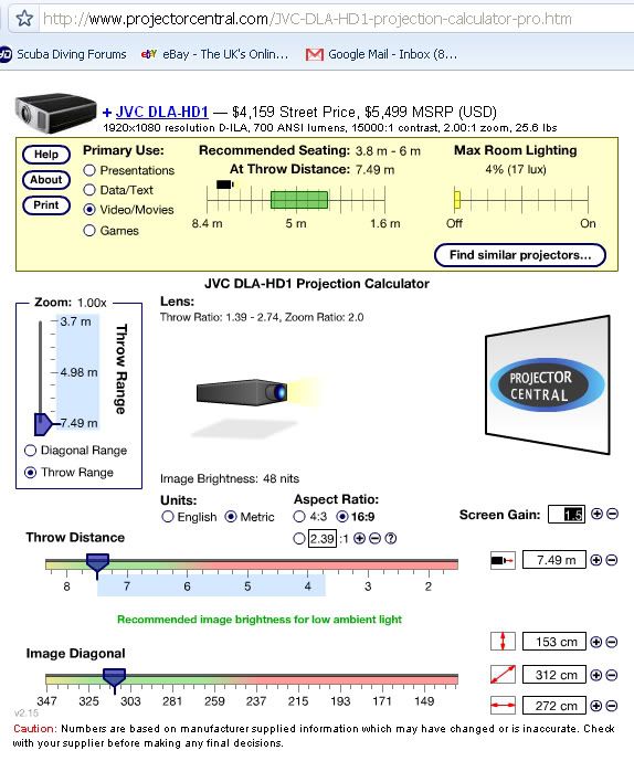120" projection screen advice AVForums