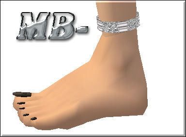 Silver Diamond Anklet