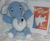 "Horton Hears a Who" Stuffie Elephant Crocheted Toy *10% OFF!*