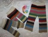 "The Mixed-Up Chameleon" 2 NB 100% Recycled Merino Wool Longies ("hybrid" w/ 97/3 waistban *10% OFF!