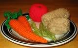 Fall Harvest, Knitted Play Veggies Set