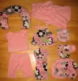 Mod Flowers & Stripes Doll or Preemie Clothes "AP Mommy in Training" Set *25% OFF*