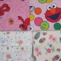 Semi-Custom 8"x8" Cloth Wipes GIRLY Flannel Velour Sherpa Knit Terry Minkee 1 or 2 Layer