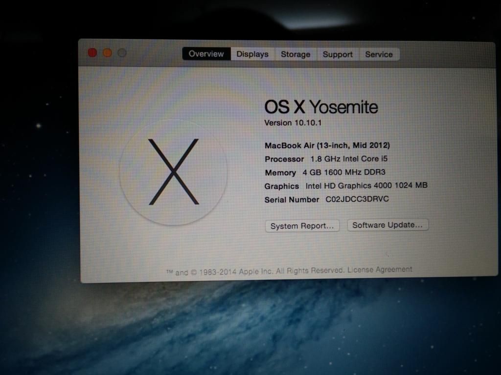 Macbook air 13 inch Mid 2012 MD231 - 4