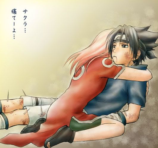 Sakura and Sasuke.