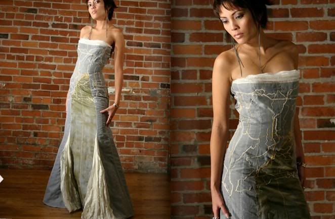 Body paint wedding dress