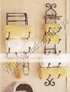 wrought iron towel rack is the perfect addition to your bath. Towel 