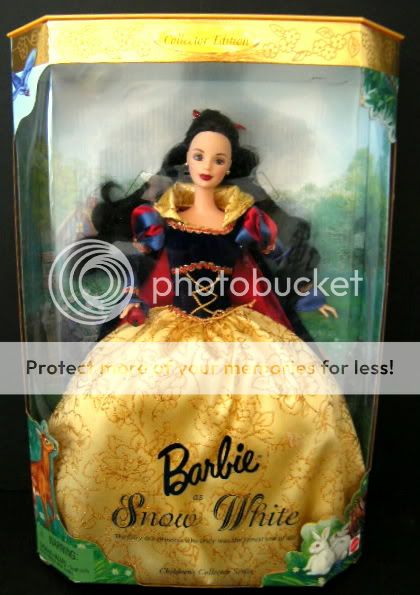 New Barbie as Snow White Childrens Collection Doll 1998 Collectible