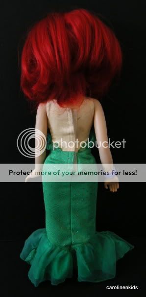 Disney Talking Singing Ariel Little Mermaid Doll 18" Tan Top Green Skirt