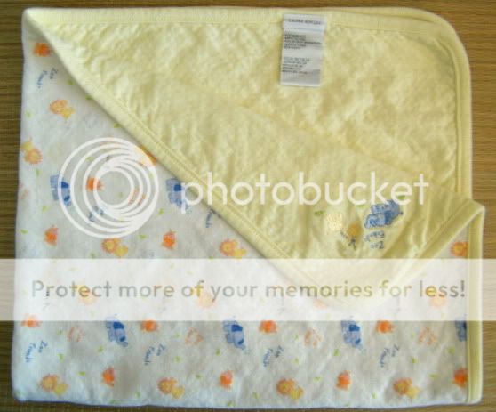 Laura Ashley Yellow Zoo Friends Baby Security Blanket  